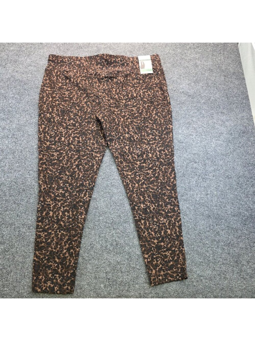 Terra & Sky Snake Print High Rise Legging Plus Size 2X Brown Fitted Athleisure